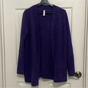 Anthropologie Daily Practice purple open Cardigan